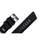 Edelwolle Scuba szilikon óraszíj, fekete, 22mm