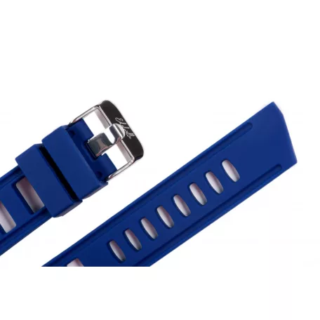 Edelwolle Scuba szilikon óraszíj, kék, 22mm