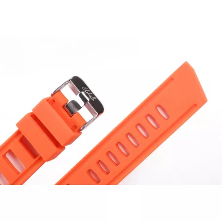 Edelwolle Scuba szilikon óraszíj, narancs, 22mm