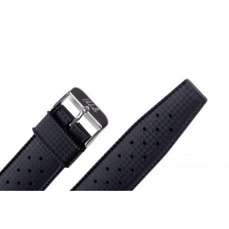 Edelwolle Tropical style szilikon óraszíj, fekete, 22mm