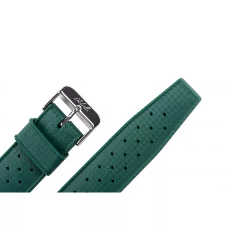 Edelwolle Tropical style szilikon óraszíj, olivazöld, 22mm